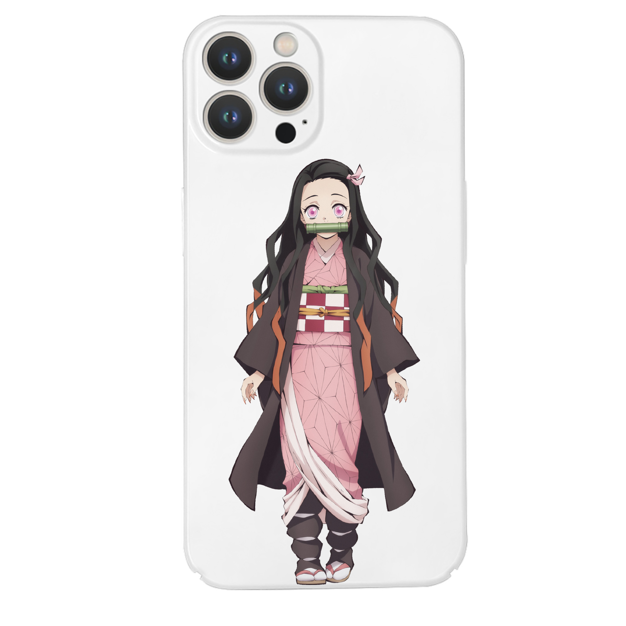 （画像用） 鬼滅の刃（きめつのやいば）竈門 禰󠄀豆子／かまど ねずこ Kamado Nezuko 【iPhone 14シリーズ対応】ハードケース